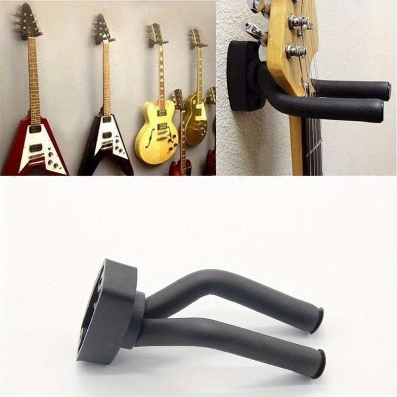Stylish Guitar Wall Mount Securely Display Instrument Hooks - Temu