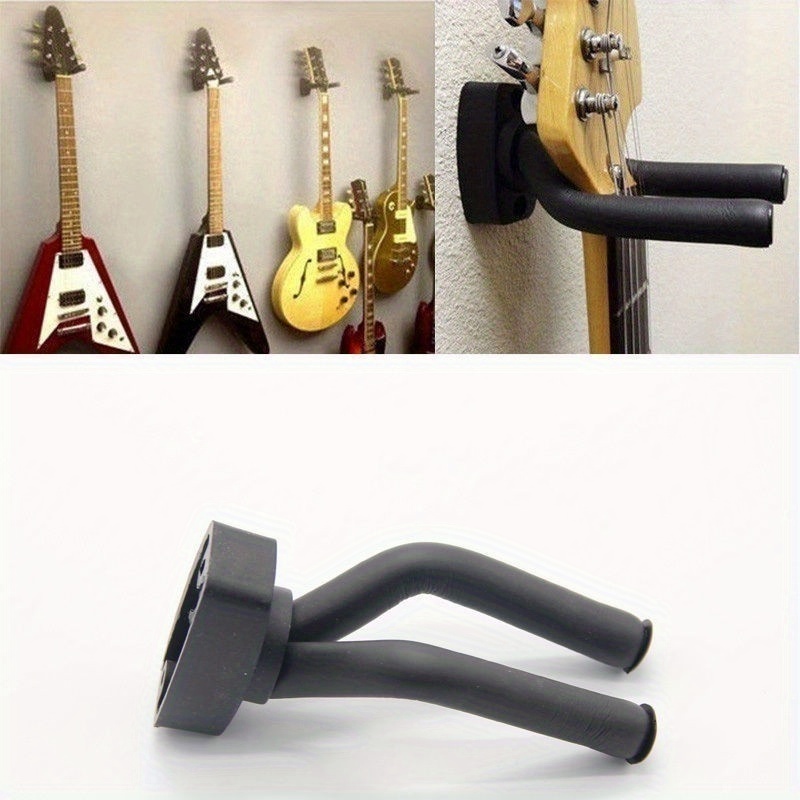 Stylish Guitar Wall Mount Securely Display Instrument Hooks - Temu Canada