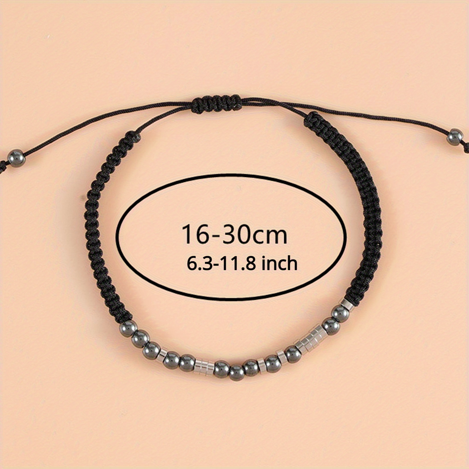 2pcs Round Braided Couple Bracelet Thread Rope Wristband Minimalist  Bracelets