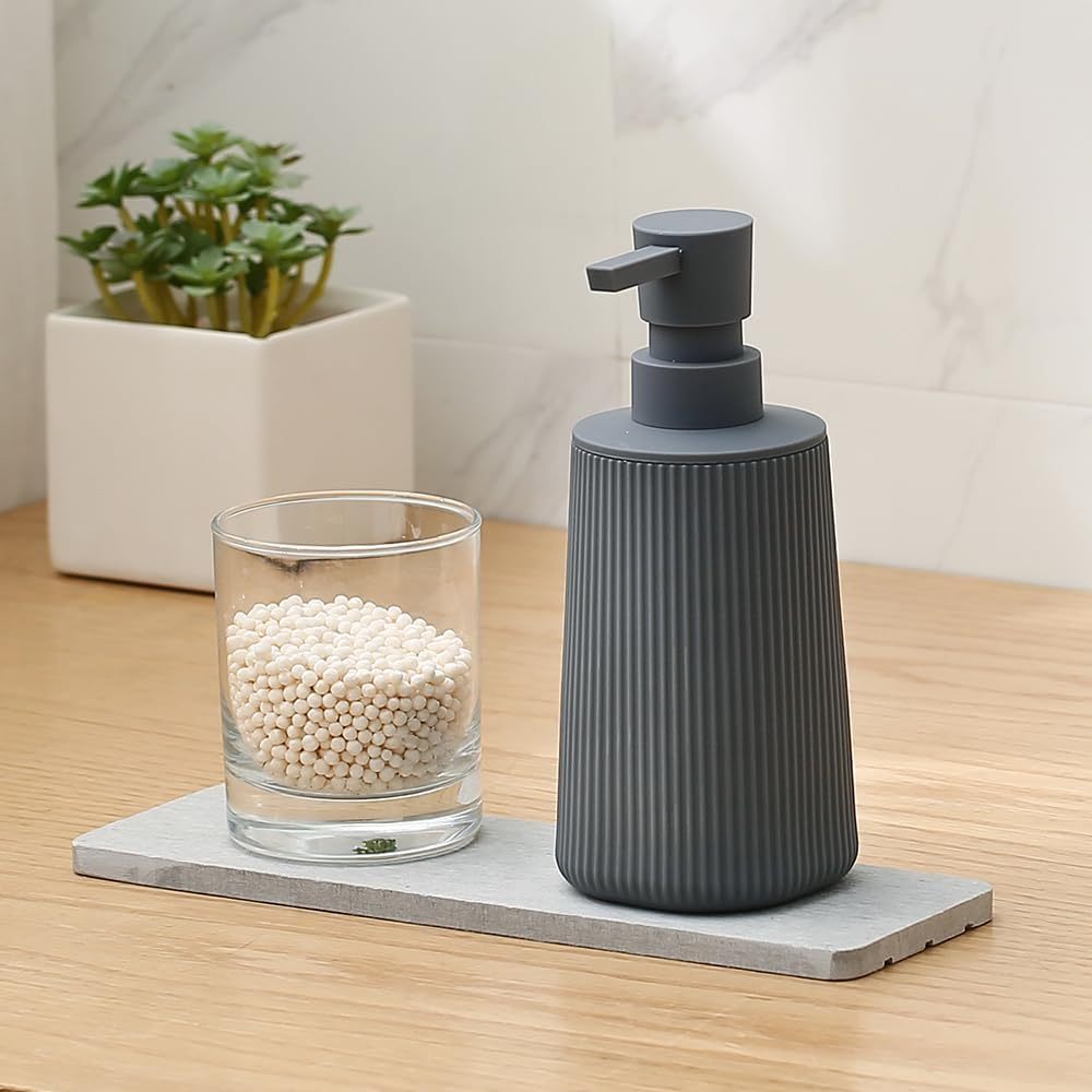 Soap Dispenser Set With Tray - Empty Refillable Hand And Dish Soap Dispenser  For Farmhouse Bathroom And Kitchen Decor - Temu