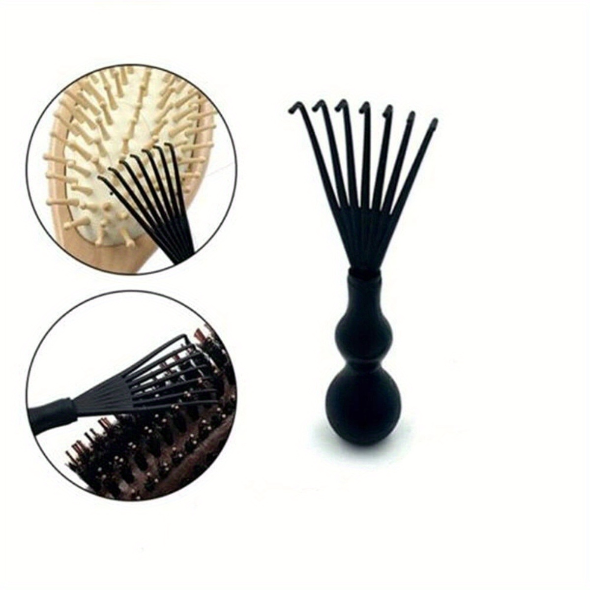 2Pcs Comb Hair Brush Cleaner Cleaning Remover Embedded Plastic Comb Cleaner  Tool