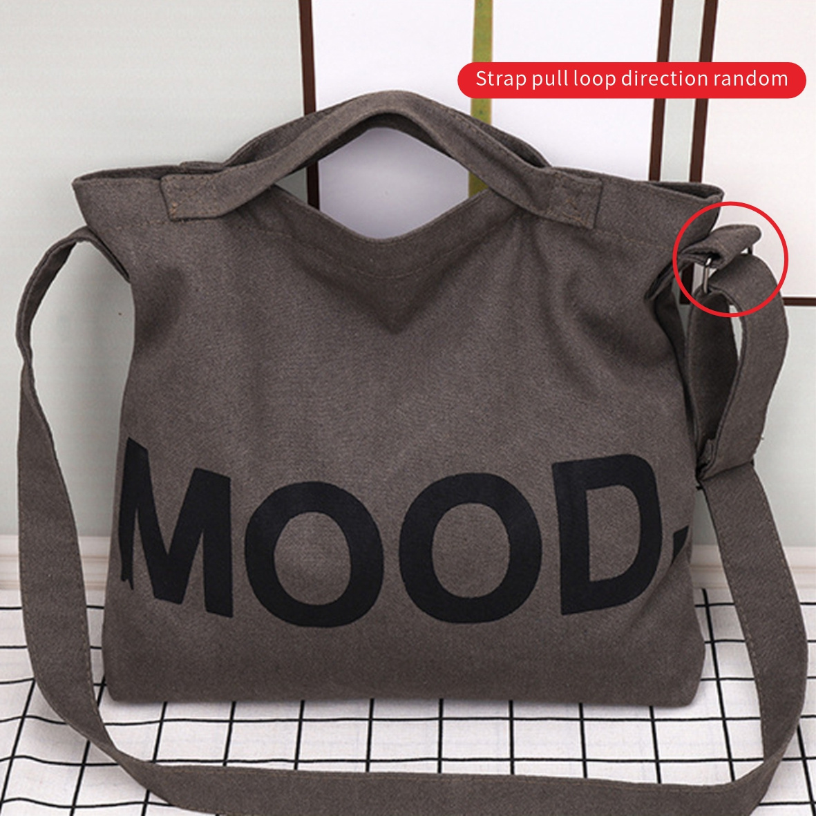 Large Capacity Women's Canvas Tote Bag for Outdoors