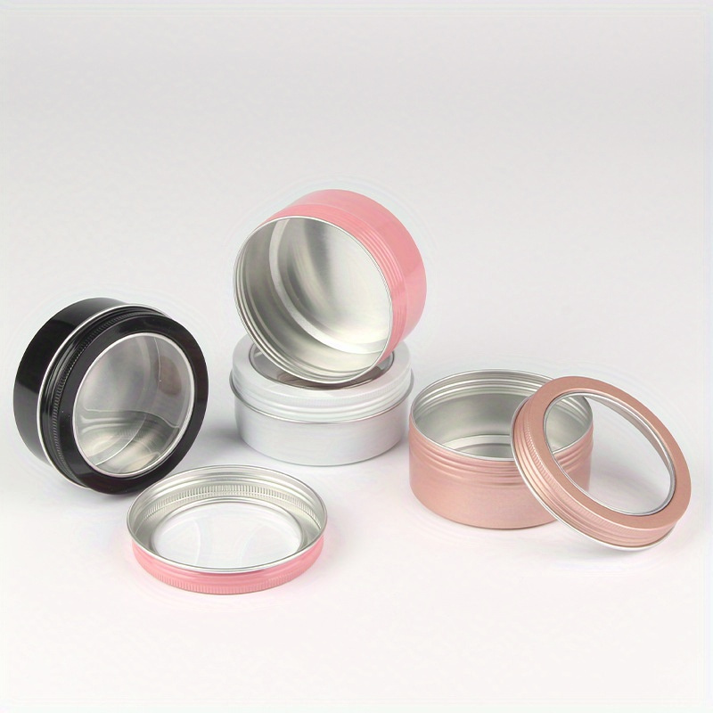 Golden Aluminum Tin Jars Round Aluminum Cans Cosmetic - Temu