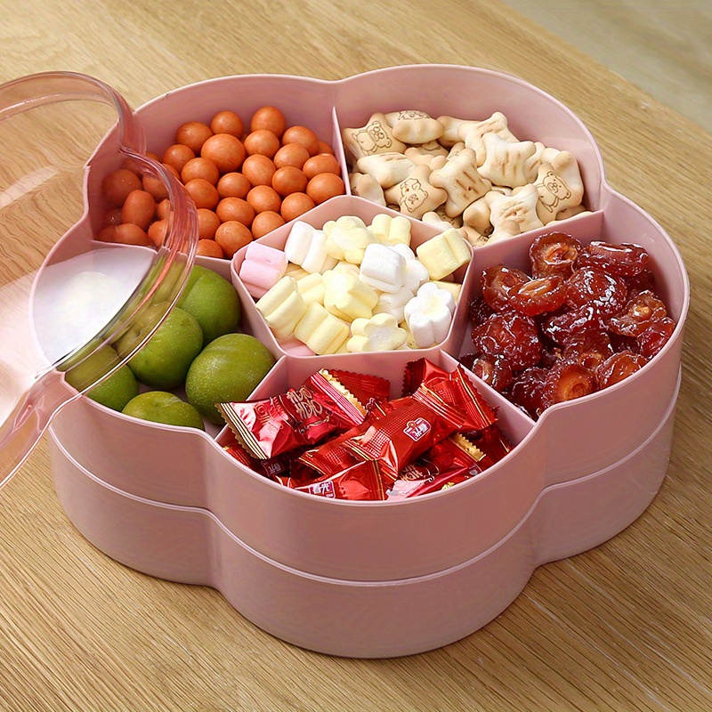 Plastic Snack Tray Nut Candy Storage Box Organizer Boxes Dry Fruit Dish  Organizers Serving Trays Snacks Dishes – the best products in the Joom Geek  online store