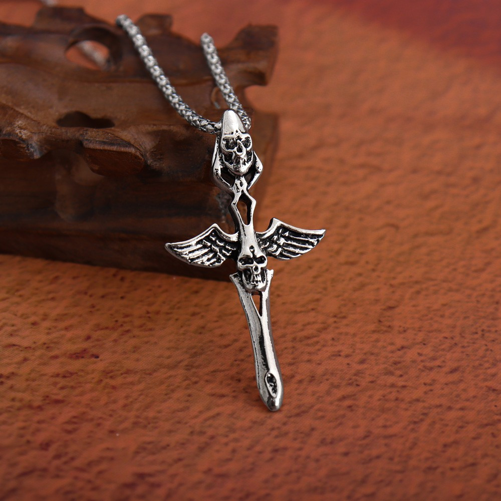 1pc Neo-gothic Angel Devil Anhänger Halsketten Viele Arten