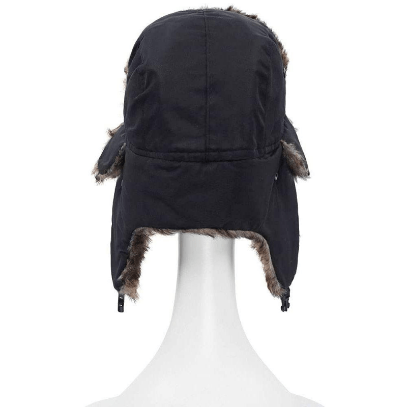 Thickened Fleece Trapper Hat Winter Warm Bomber Hat Vintage - Temu Canada