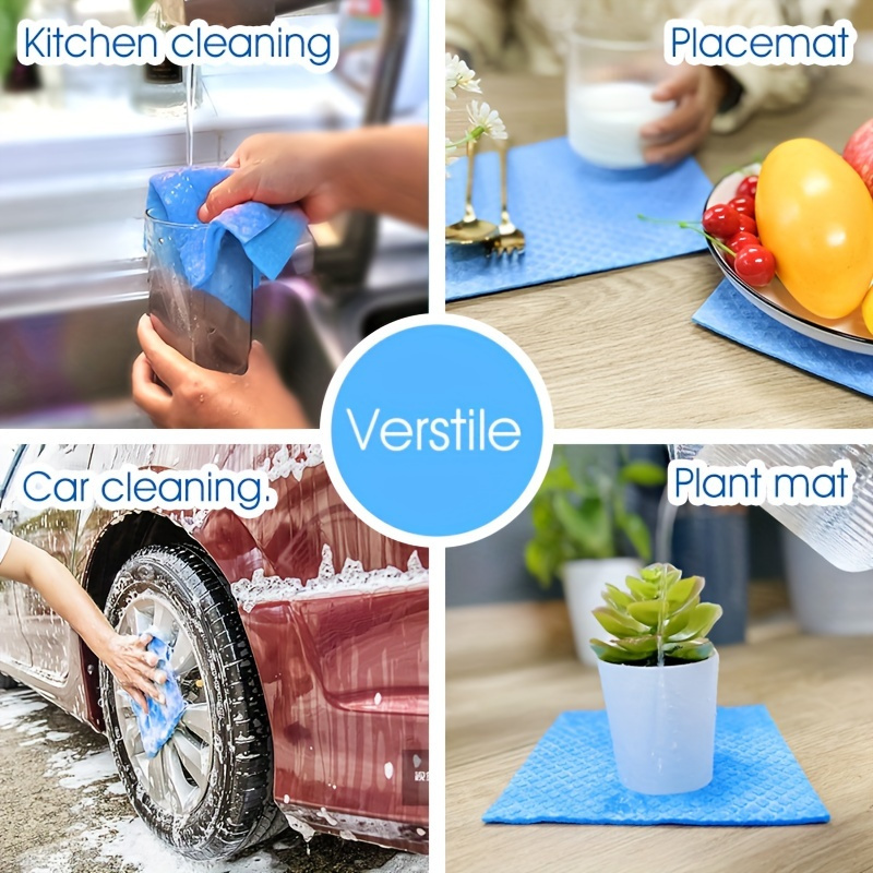 Simple Plain Dish Cloths Multifunctional Cleaning Towels - Temu