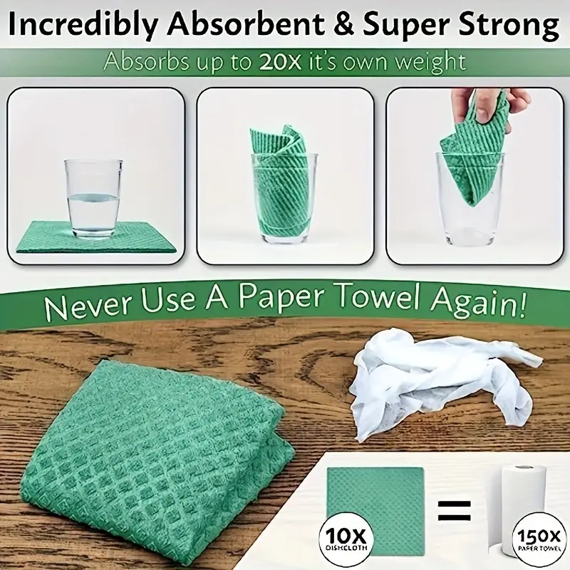 Simple Plain Dish Cloths Multifunctional Cleaning Towels - Temu