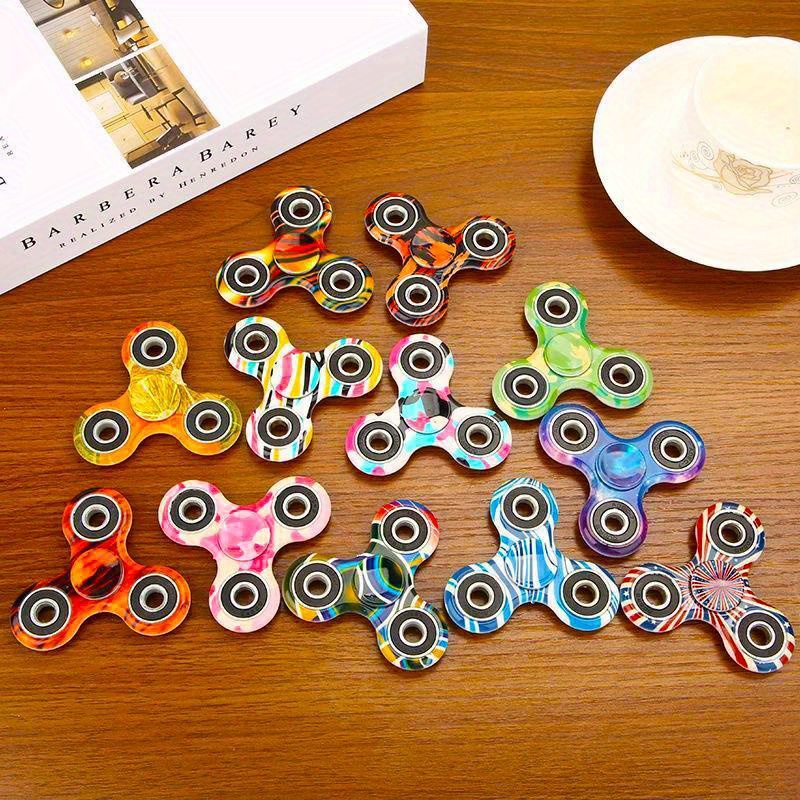 Colorful Hand Spinner Edc Fidget Spinner Rainbow Spiner Anti - Temu