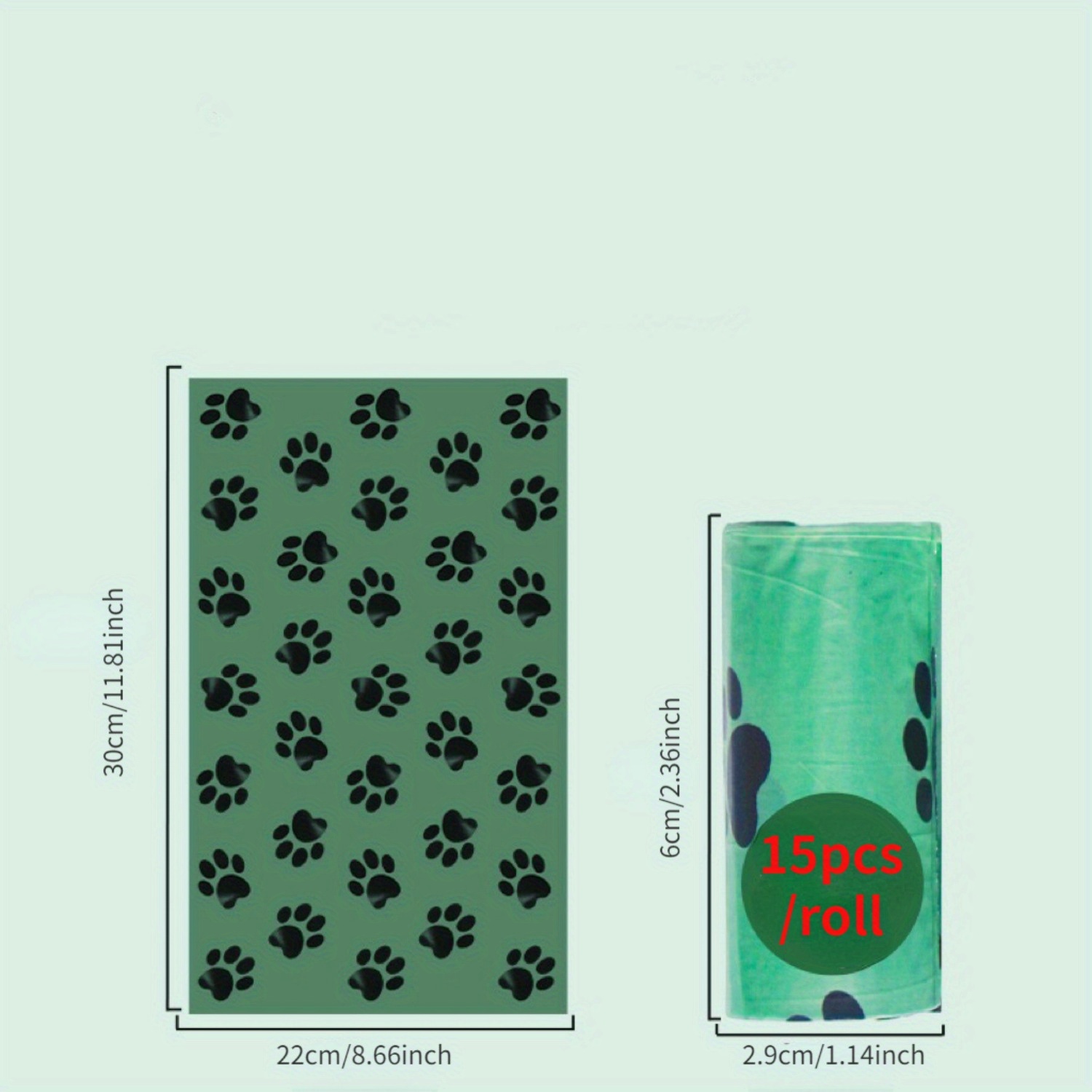 405 Bolsas Caca Perro Biodegradable Y Extra Gruesas, A Prueba De Fugas 27  Rollos - 405 Unidades con Ofertas en Carrefour