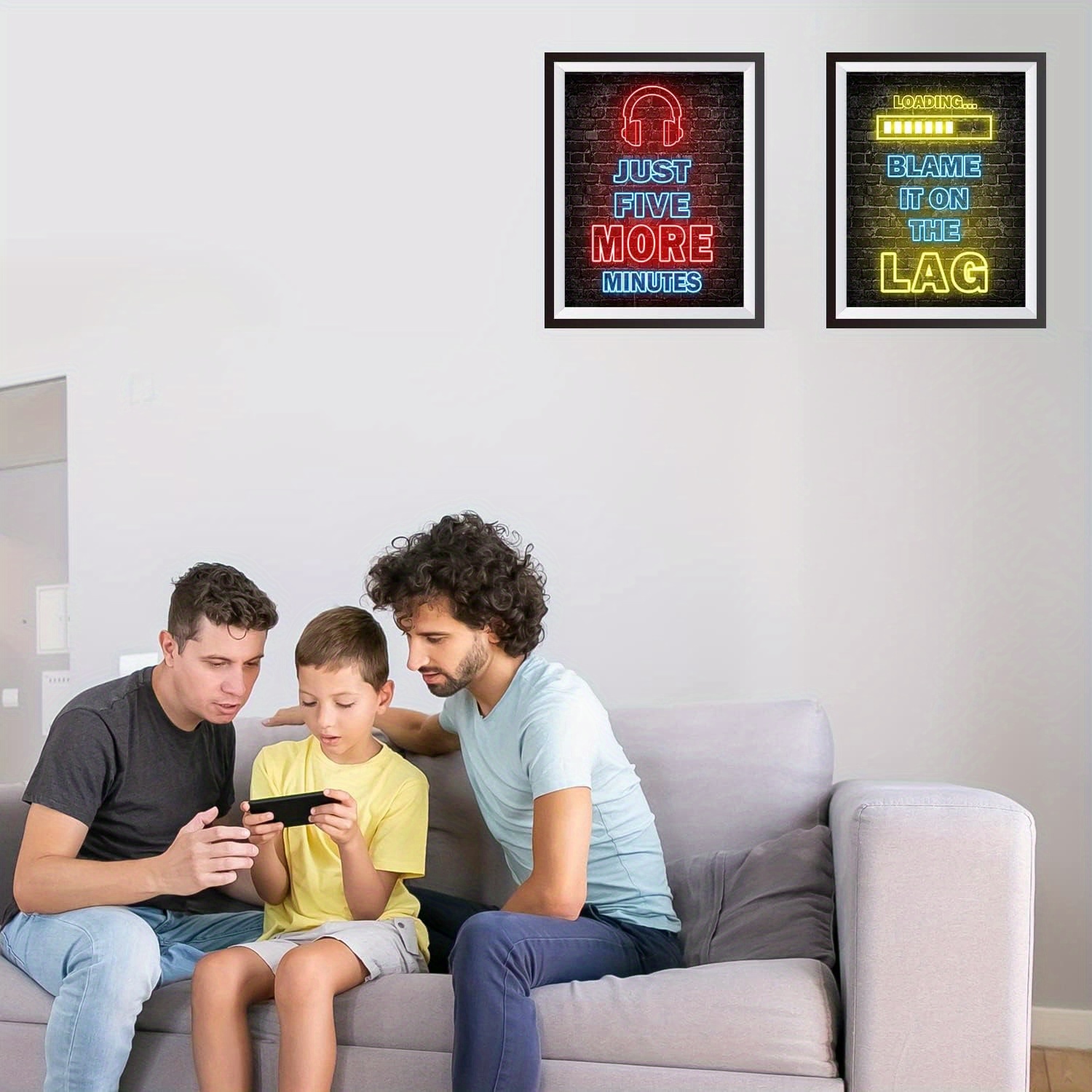 Printed Neon Gaming Posters Boys Room Decorations Bedroom - Temu