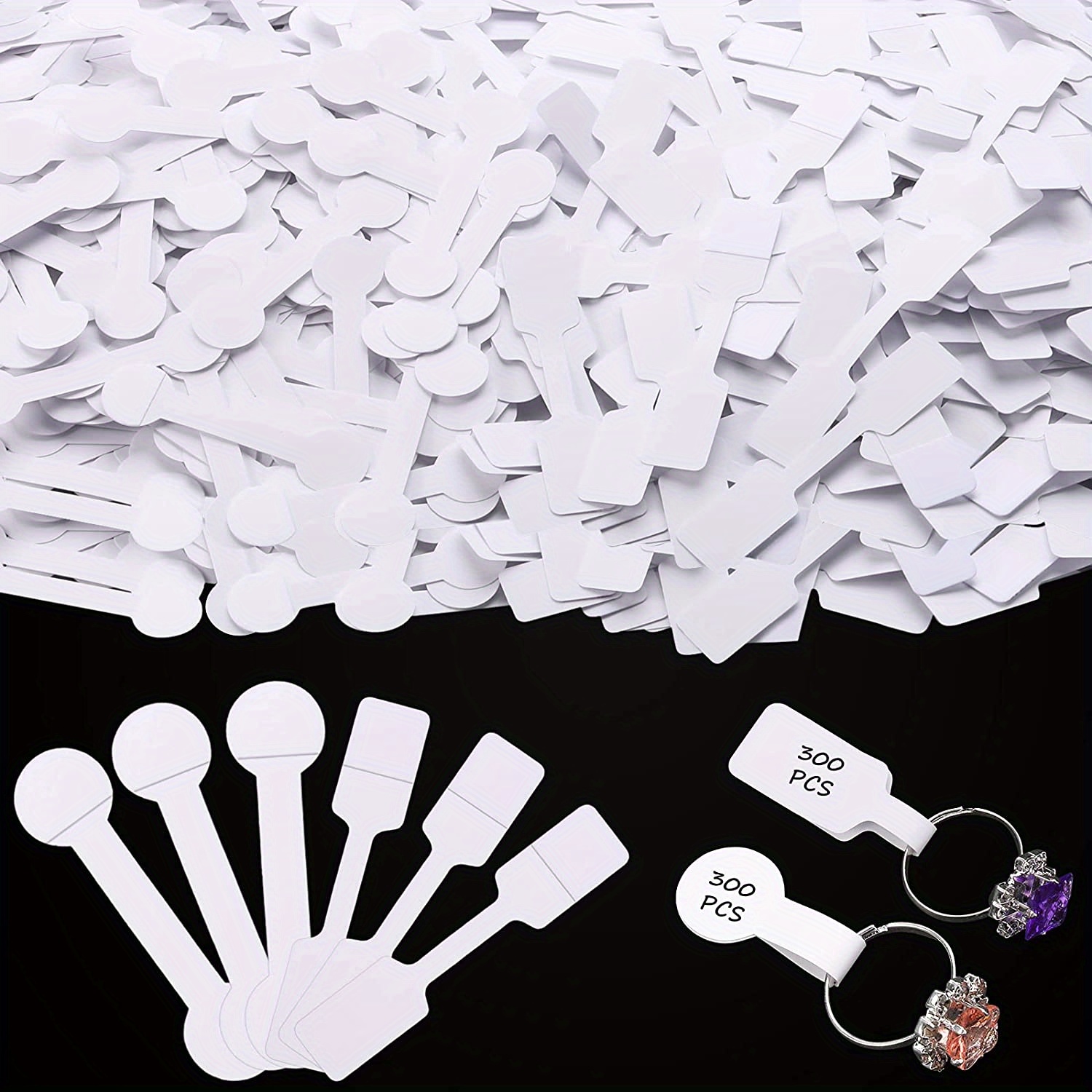 Bag Blank Paper Price Tags Stickers For Craft Necklace Ring - Temu