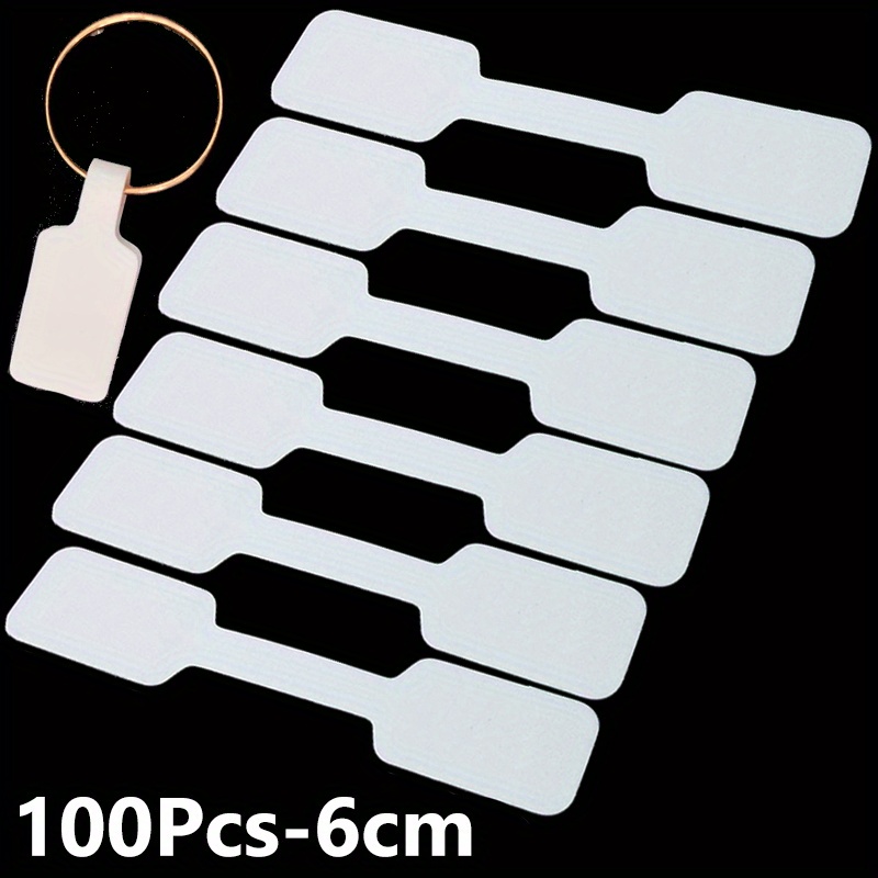 100pcs Paper Small Price Tags Stickers For Ring Necklace Bracelet