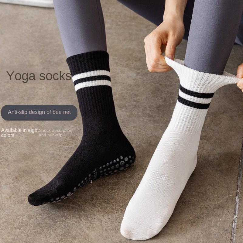 Autumn and Winter Pilates Non-Slip Professional Women's Socks