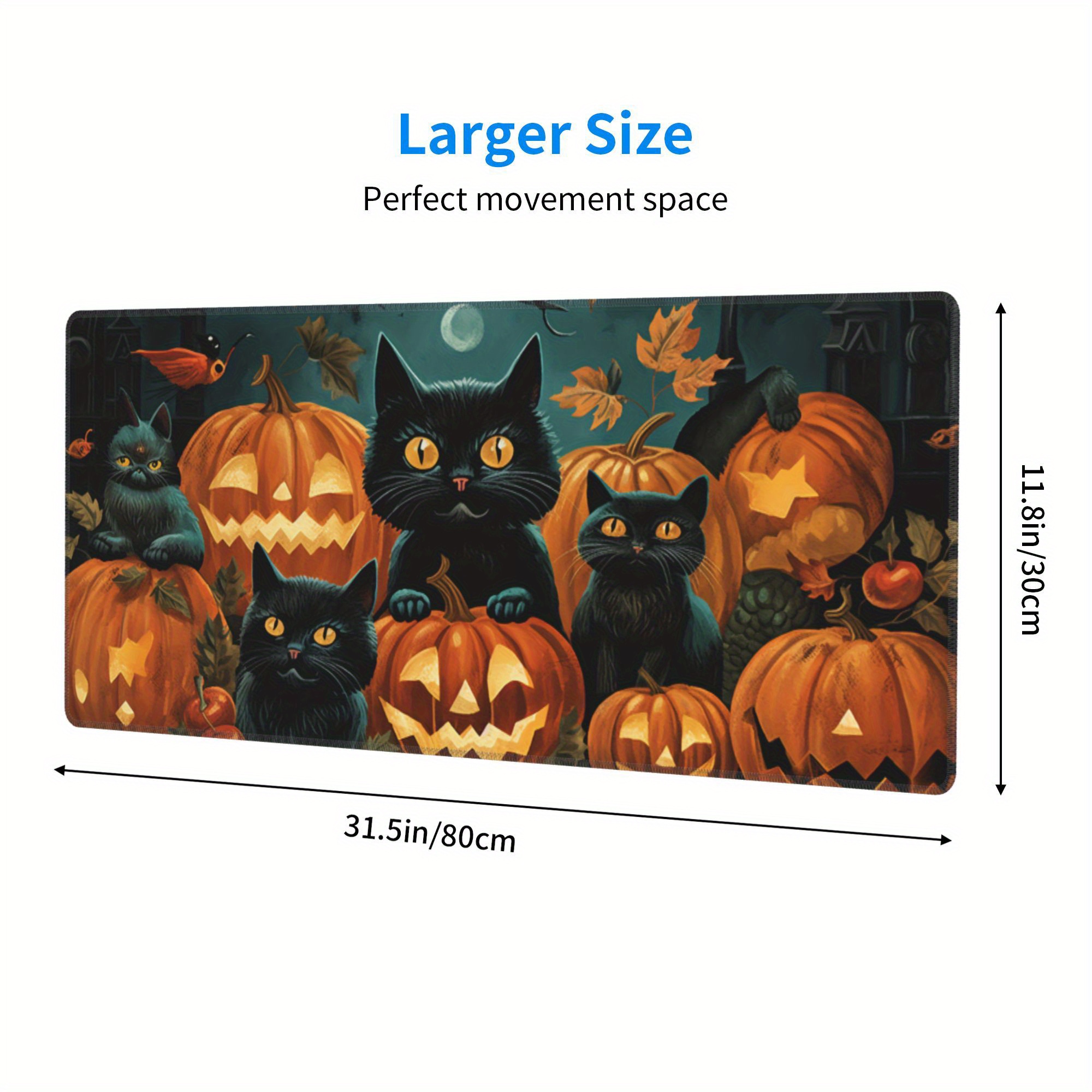 Gatti E Zucche Tappetino Per Mouse Halloween Grande Per Il Gioco,  Dimensioni Mouse Pad L Xl Xxl Xxxl Per Computer / Laptop / Scrivania  Ufficio - Temu Italy