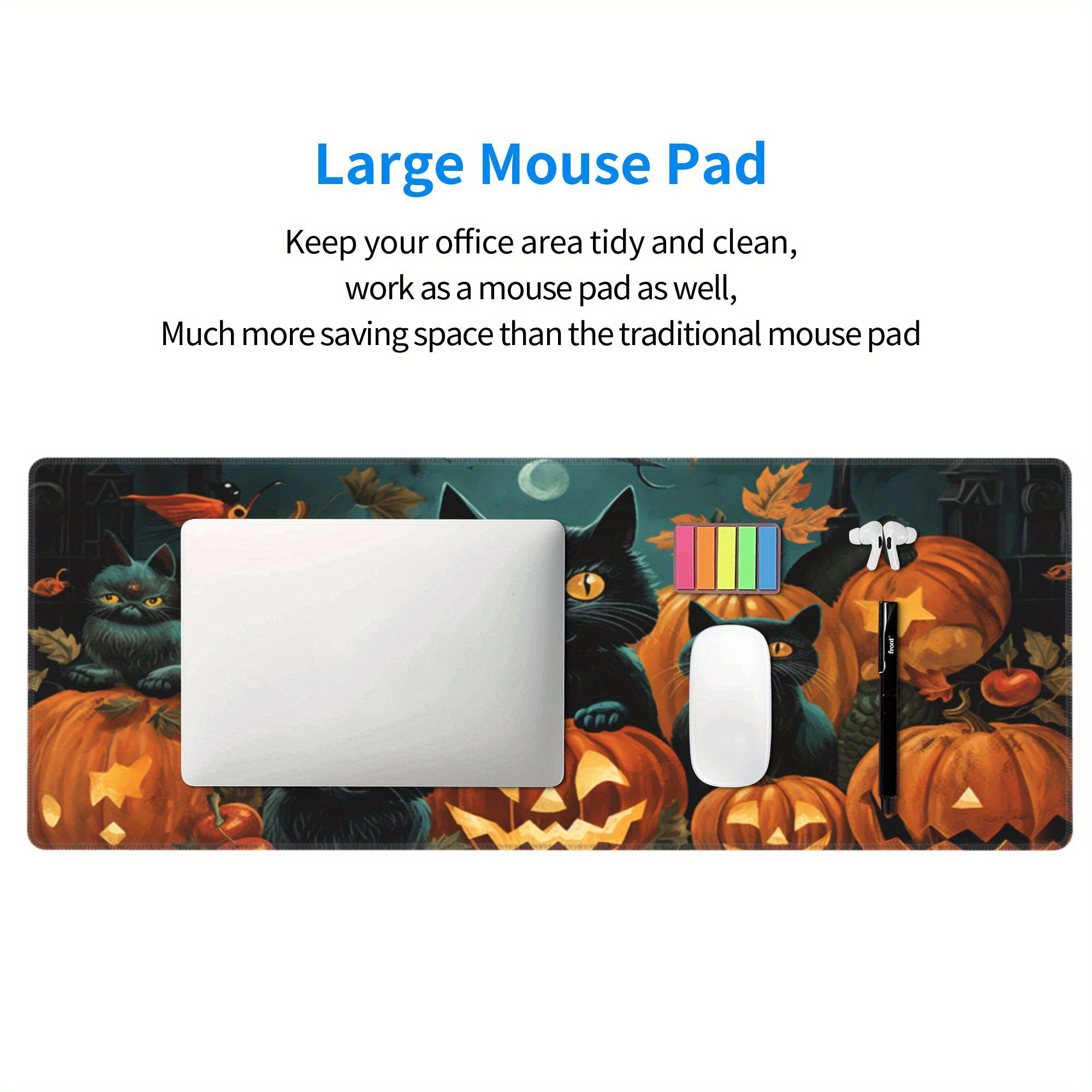 Gatti E Zucche Tappetino Per Mouse Halloween Grande Per Il Gioco,  Dimensioni Mouse Pad L Xl Xxl Xxxl Per Computer / Laptop / Scrivania  Ufficio - Temu Italy