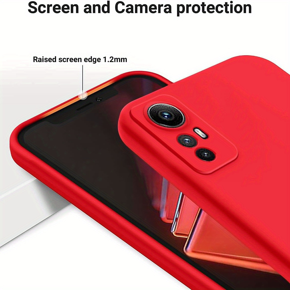 Case For Xiaomi Redmi Note 12S, Liquid Silicone Protective Phone Case For  Xiaomi Redmi Note 12S