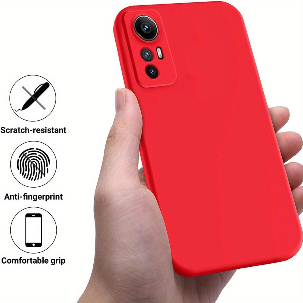 Xiaomi Redmi 12C Funda Gel Tpu Silicona Líquida Roja