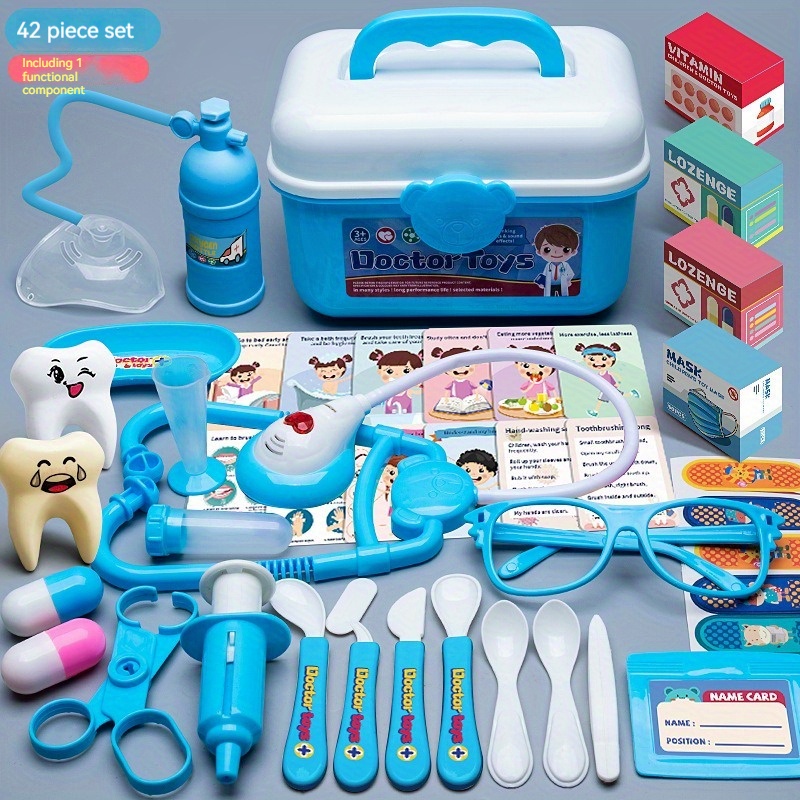 Set De Doctor Juguete Little Doctor Niños 6 Pcs Estetoscopio