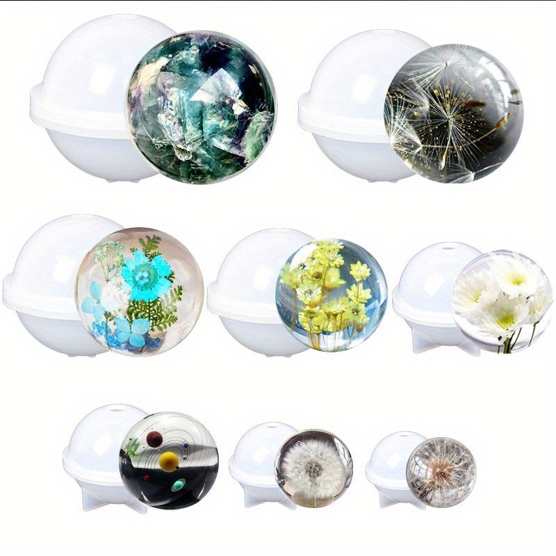 Epoxy Ball Planet Silicone Mold Diy Handmade Jewelry Sphere - Temu