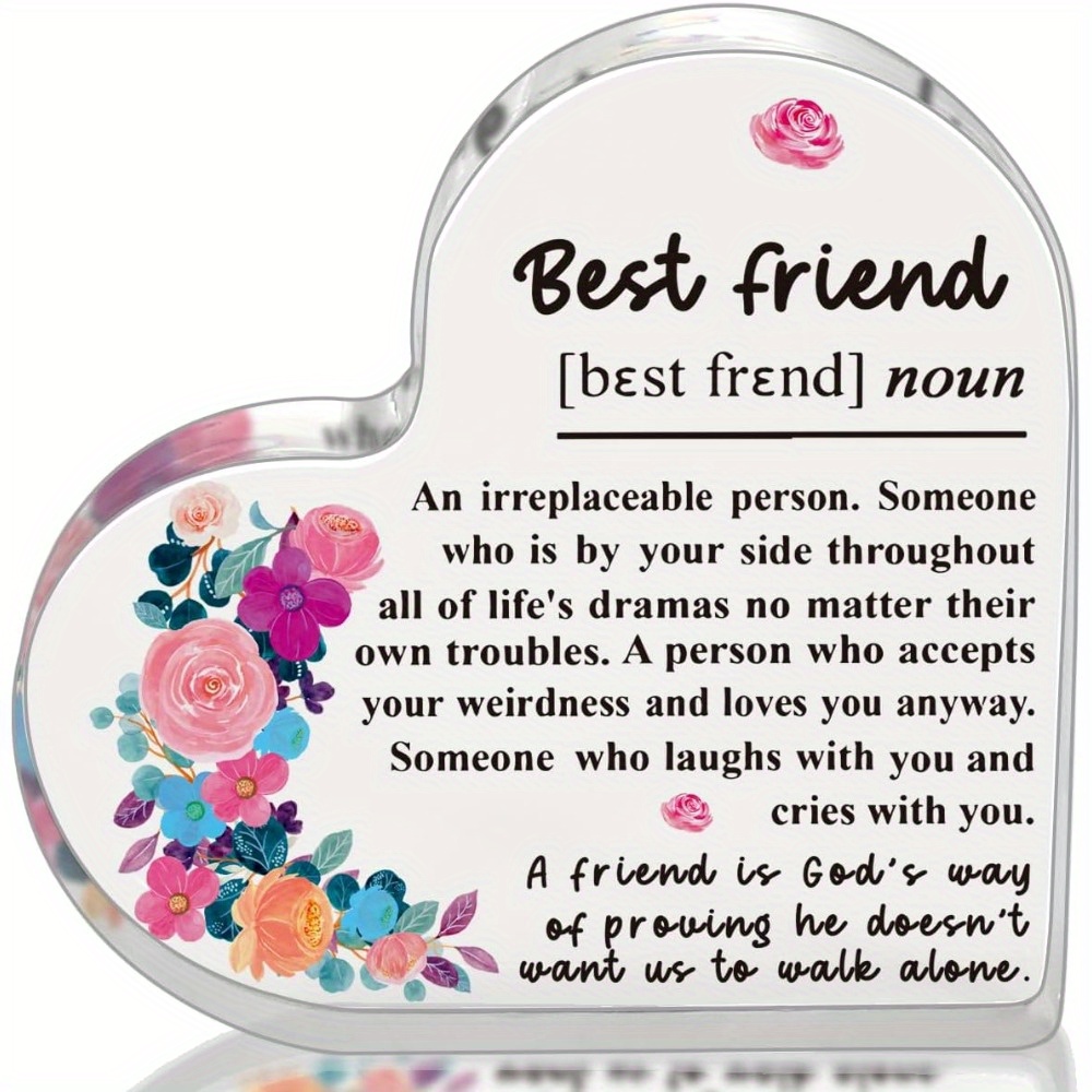 Friendship Gifts for Women Friend Birthday Gifts for Best Friend Bestie  Christmas Gifts for Soul Sister Best Friend Definition Decorative Signs 