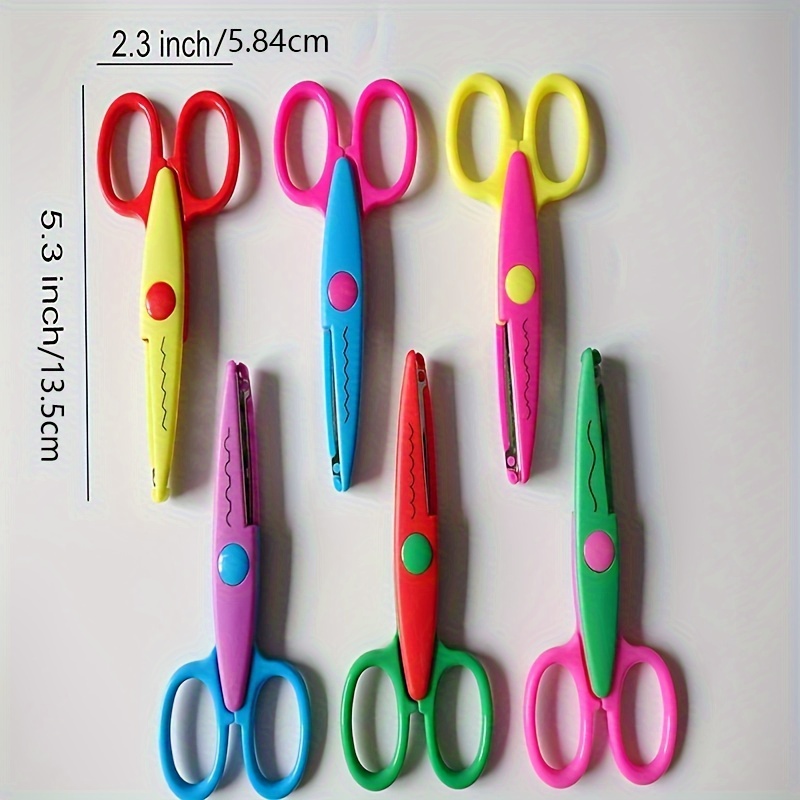 Detail Craft Scissors Set 5 Different Color Curved And - Temu