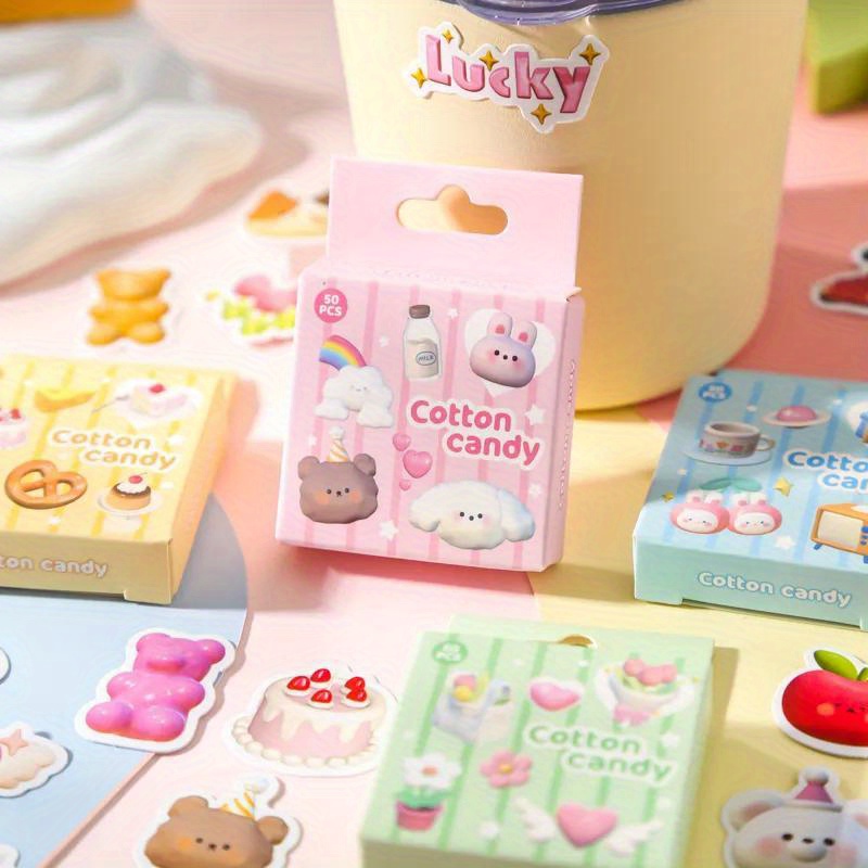 50pcs cute Food Stickers For scrapbooking on Notebooks Stationery