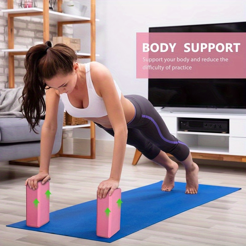 Eva High Density Non slip Yoga Block Solid Color Fitness - Temu