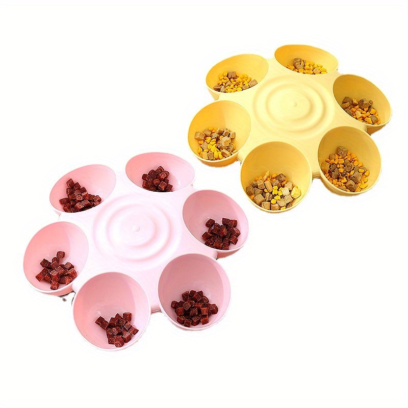 Raised Pet Bowls With Stand: Multifunctional Tilted Ceramic Dog Slow Feeder  Bowls For Food & Water - Anti-overturning Design - Temu