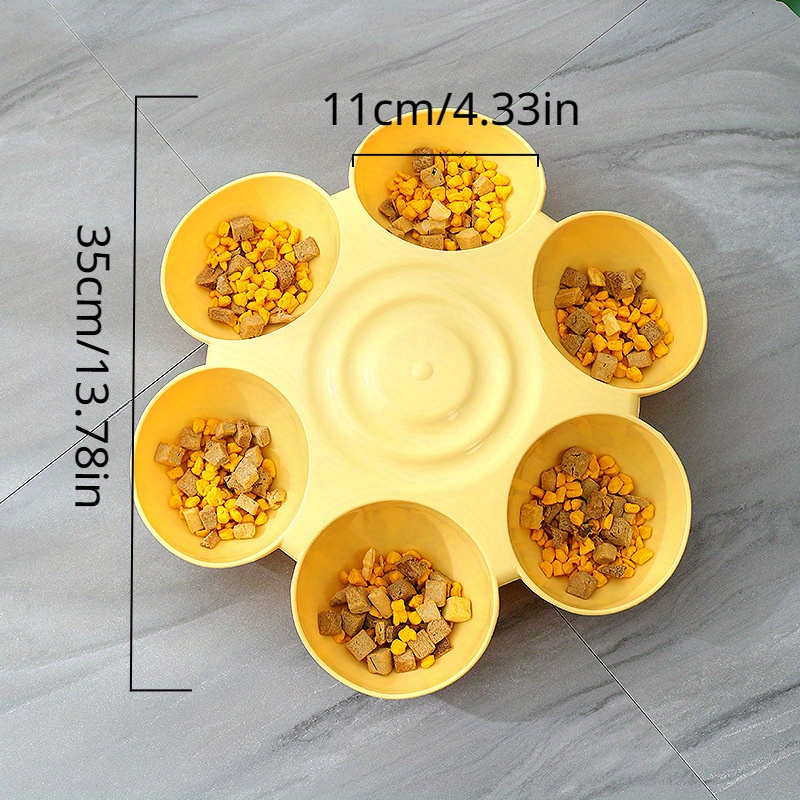 Raised Pet Bowls With Stand: Multifunctional Tilted Ceramic Dog Slow Feeder  Bowls For Food & Water - Anti-overturning Design - Temu