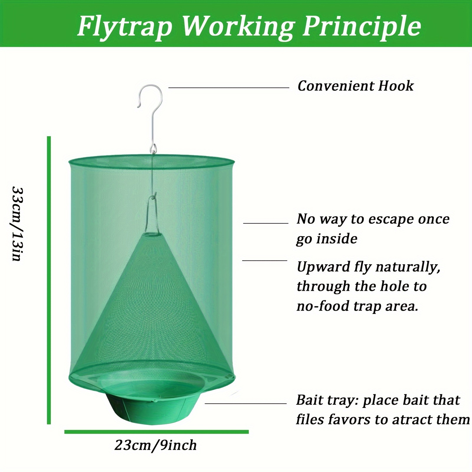 Hanging Fly Stick Traps Outdoor and Indoor Fly Trap with Hanging Hook Pest  Contr