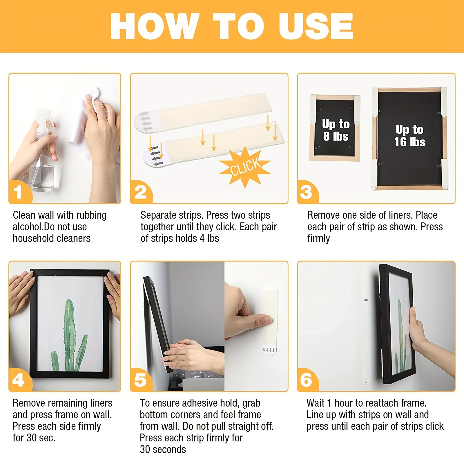 Picture Hanging Strips Poster Hanging Strips Easy To Install - Temu
