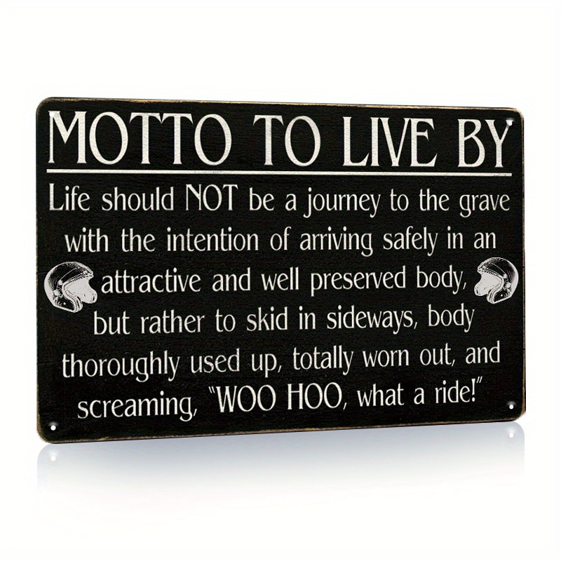 Life Is The Game, It's A Must, Philosophy Motto Metal Tin Logo Art Deco  Suitable For Bar Cafe Family - - Temu