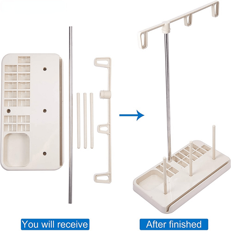 Acheter Support de fil pour Machine à coudre à 3 bobines, outils d