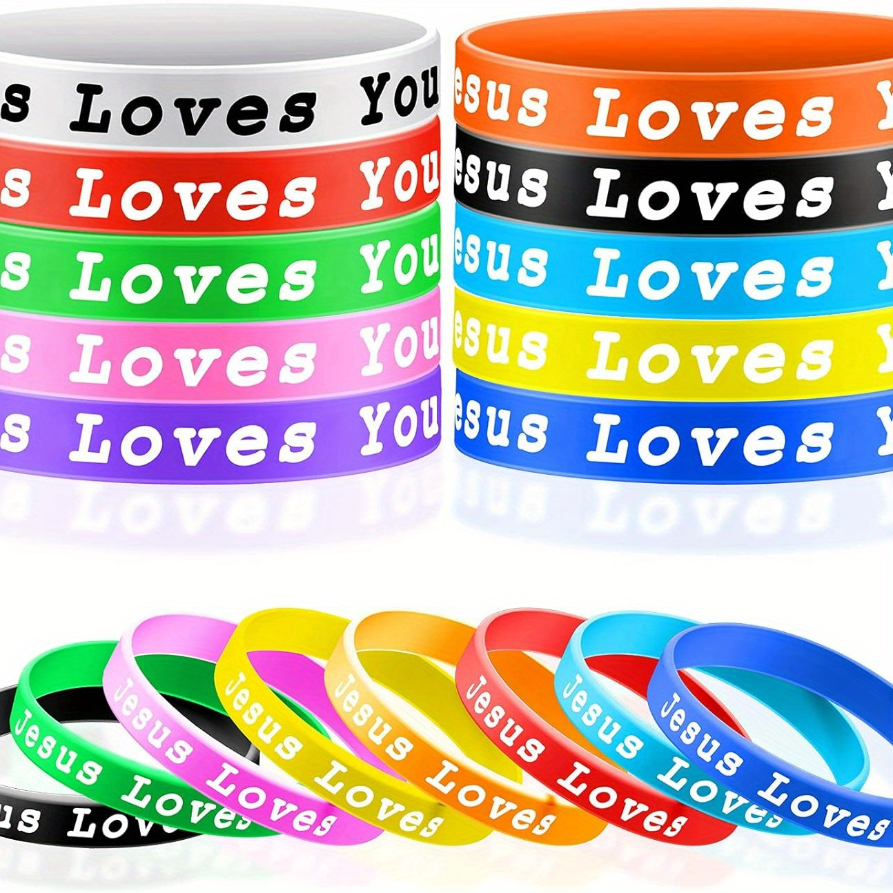 1pc Positive Words Silicone Wristbands with Text Message, Solid Color Rubber Bracelets Rubber Band Bracelets Party Favors,Temu