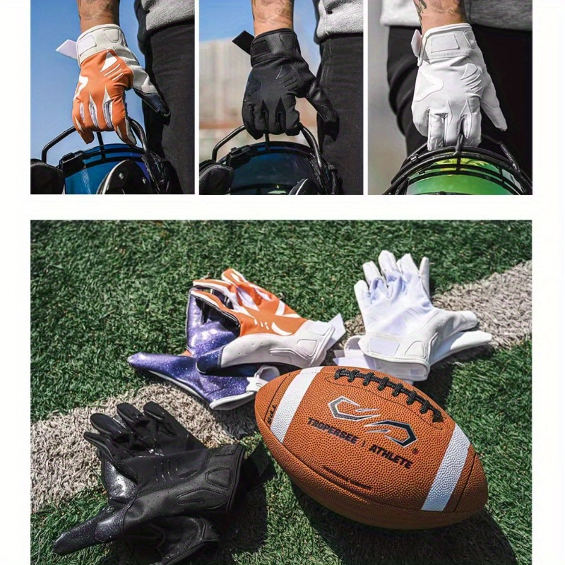  Repster Football Gloves - Tacky Grip Skin Tight Adult Football  Gloves - Enhanced Performance Football Gloves Men - Spider - Men Pro Elite  Super Sticky Receiver Football Gloves - Adult