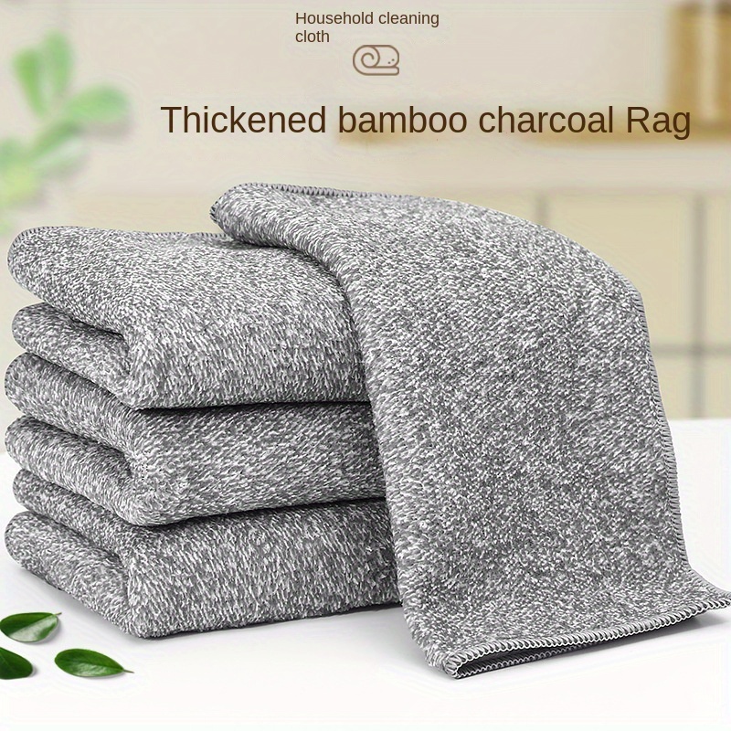 Highly Absorbent Kitchen Dish Towels With Bamboo Charcoal - Temu