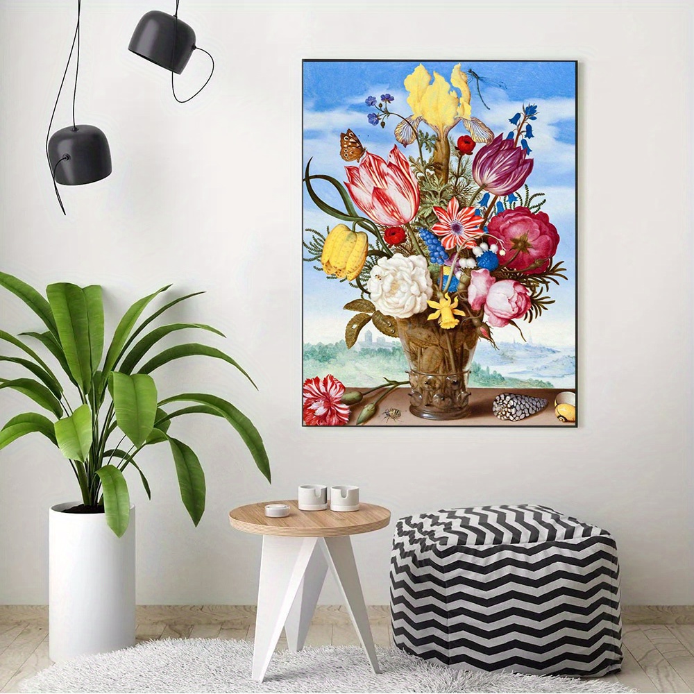 5d Diamond Painting Flowers Full Round Drill New Arrival Mosaic Embroidery  Vase Painting Rhinestone Home Decor