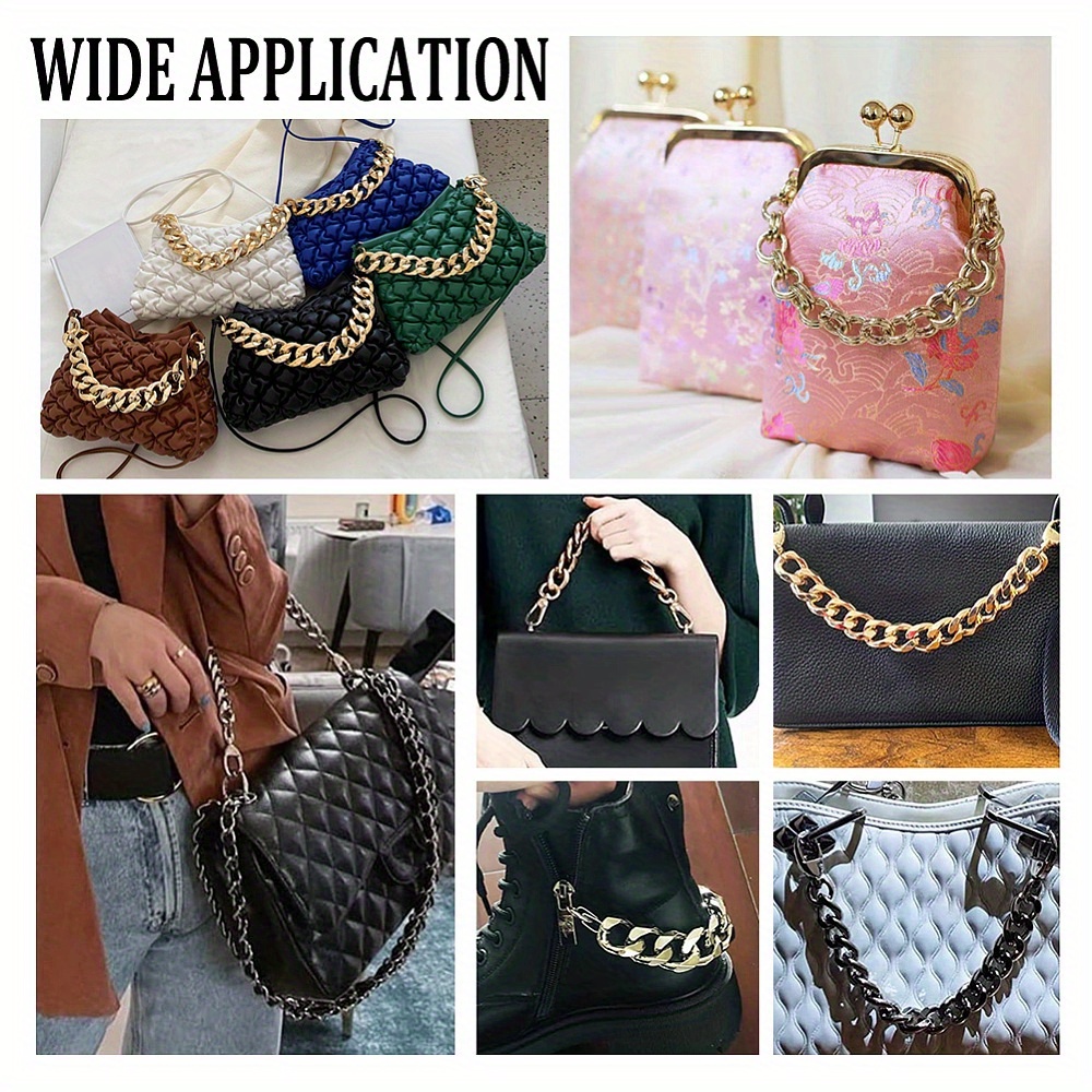 Chain Leather Purse Strap, Bags Handle Strap Accessories