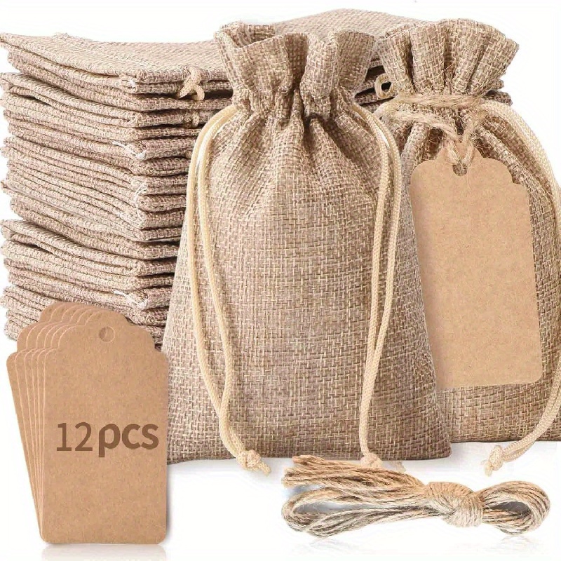 Linen Gift Bags Drawstring Storage Bags Egyptian - Temu