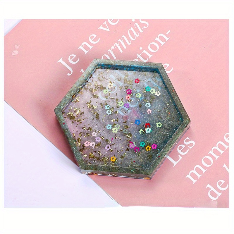 1 Posavasos Rosas Molde Resina Epoxi Cristal Molde Silicona - Temu Mexico