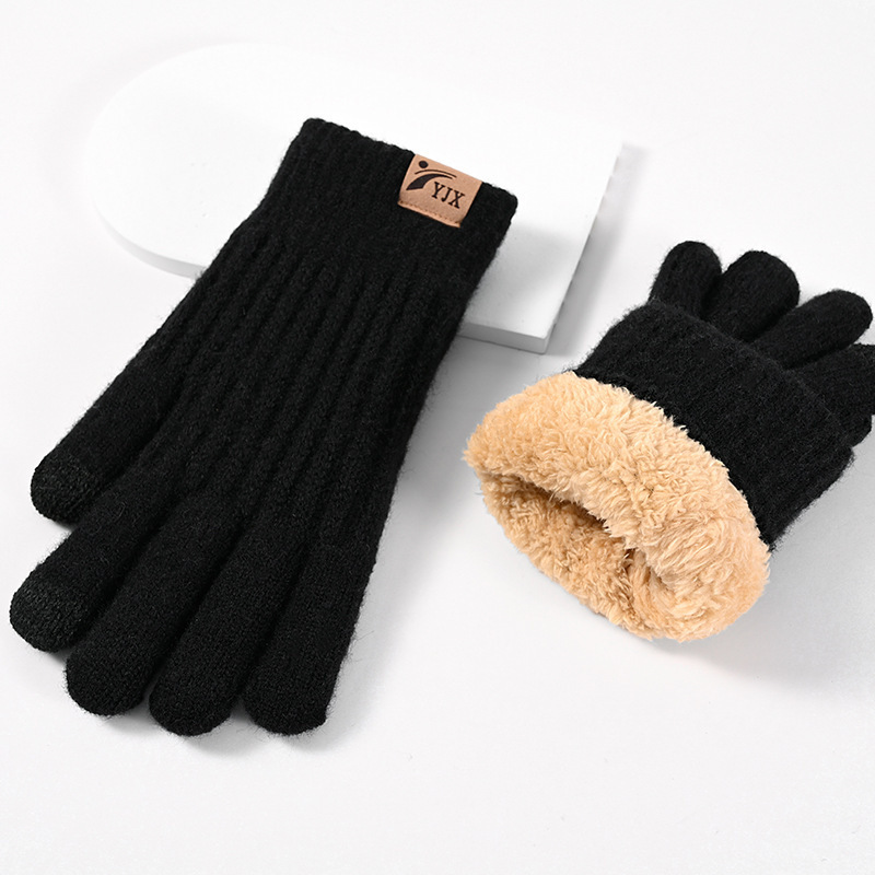 1pair Unisex Winter Fingerless Gloves For Women Men Thick Elastic Knitted  Finger Mittens For Outdoor - Jewelry & Accessories - Temu