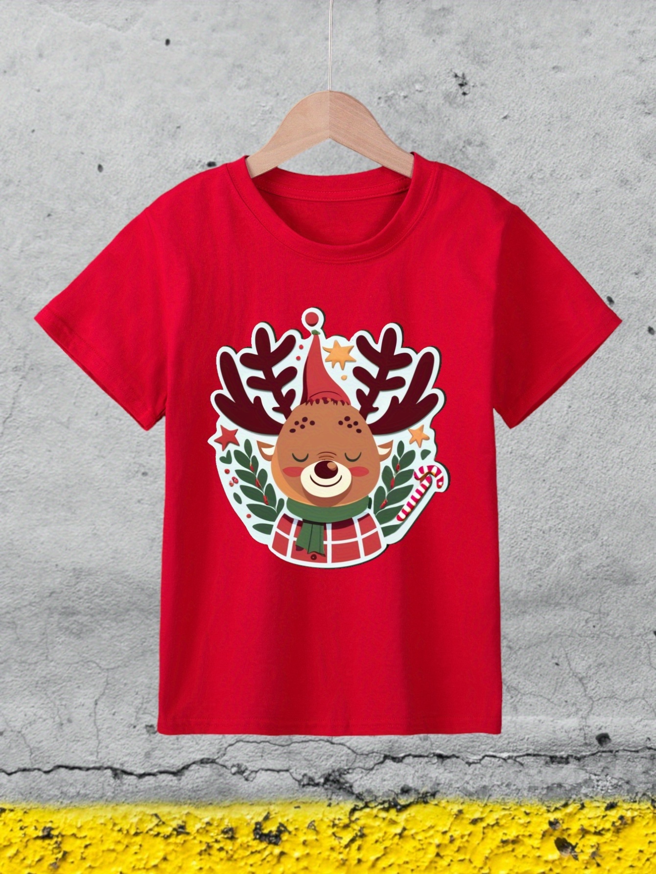 Camisetas navidad de reno hot sale