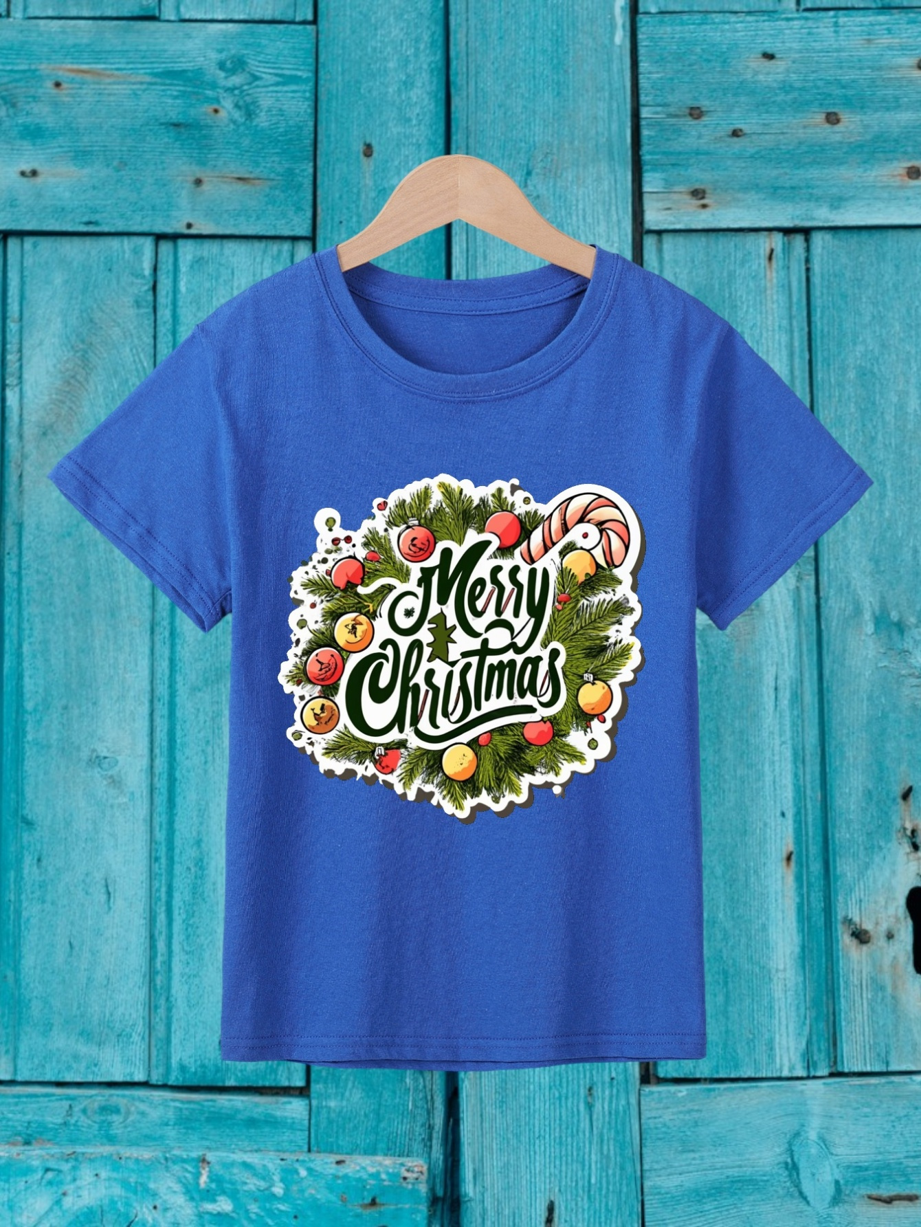 Merry Christmas Wreath - Print