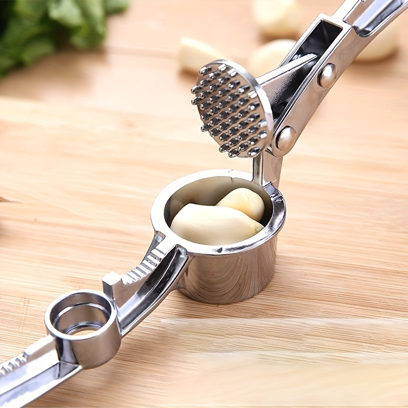 Garlic Press Crusher Mincer Kitchen Stainless Steel Garlic Smasher Squeezer  Manual Press Grinding Tool Kitchen Accessories - Temu