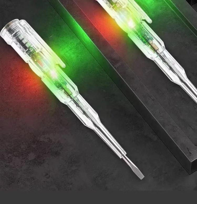AC24-250V DC12-24V Smart Voltage Testing Pen Electric Screwdriver Testing Pencil Inductive Power Detector Circuit Indicator