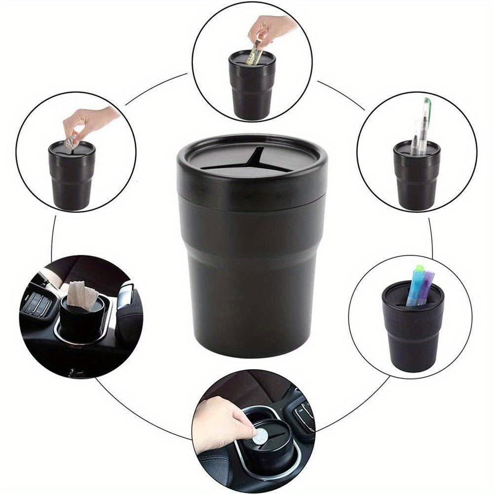 Car Trash Bin Multi functional Storage Car Trash Cup Holder - Temu