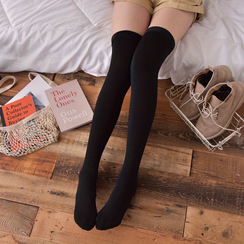 1 Pair Over The Knee Socks Womens High Socks Autumn And Winter