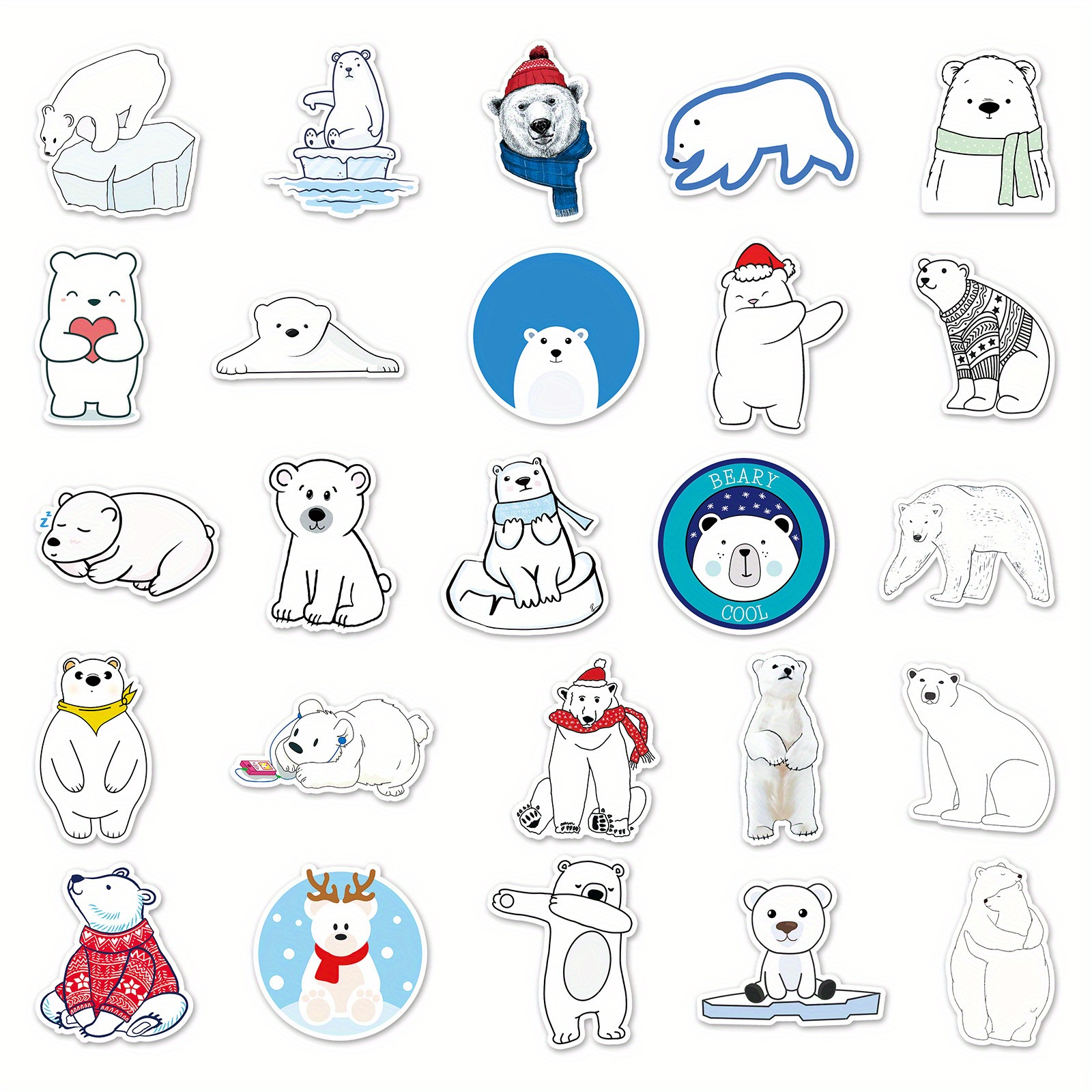 Polar Bear Art - Polar Bear - Sticker