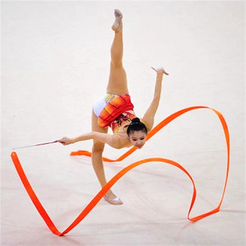 Twirling Ribbon Artistic Gymnastics Ribbons Rhythmic Art Rod - Temu